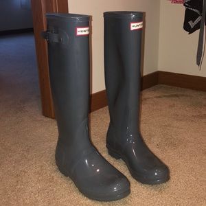 Brand New Grey Hunter Rainboots size 8